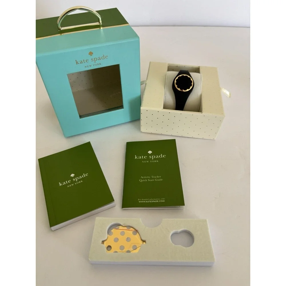 READ Kate Spade Scallop KSA31203 Women's Activity Fitness Tracker Bracelet BLACK